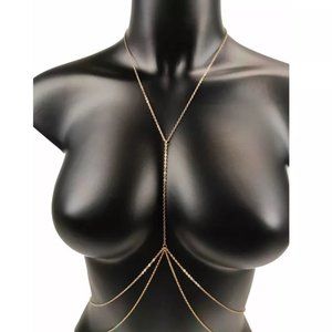 Gold or Silver Necklace Body Chain